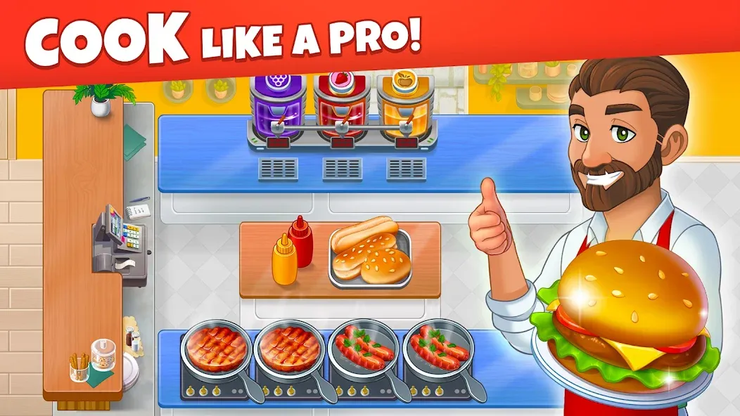 Cooking Diary® Restaurant Game MOD — Много денег и кристаллов на Андроид — скриншот 1