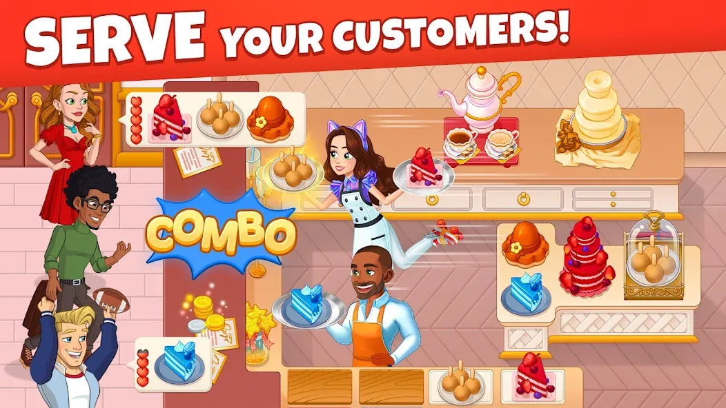 Cooking Diary® Restaurant Game MOD — Много денег и кристаллов на Андроид — скриншот 3