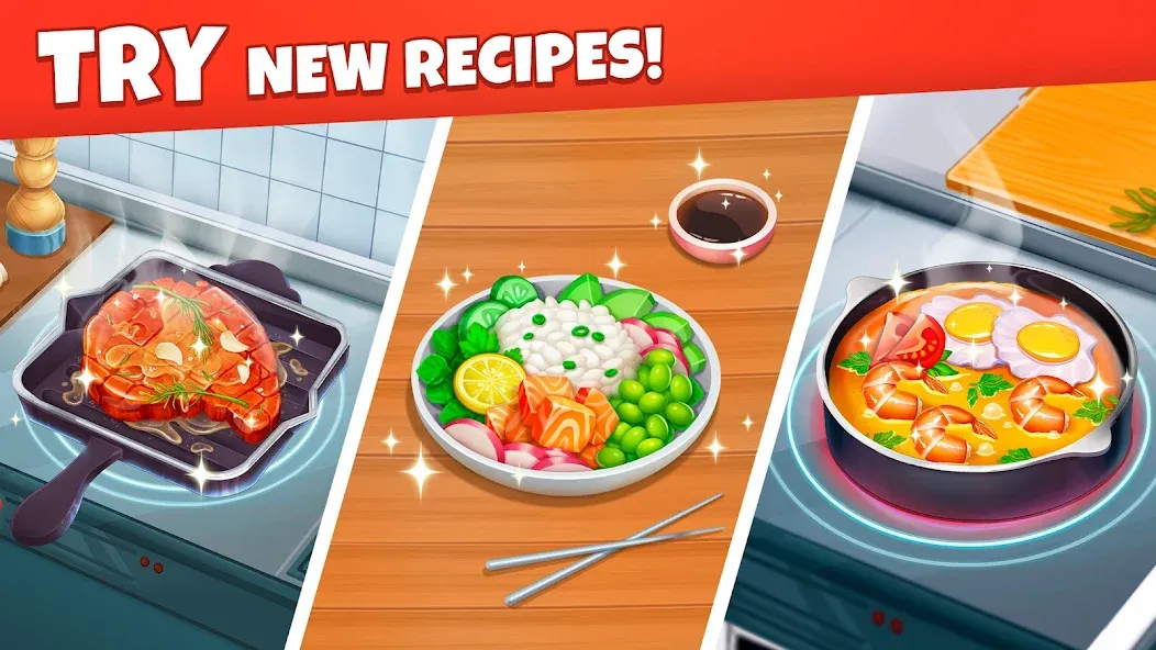 Cooking Diary® Restaurant Game MOD — Много денег и кристаллов на Андроид — скриншот 4