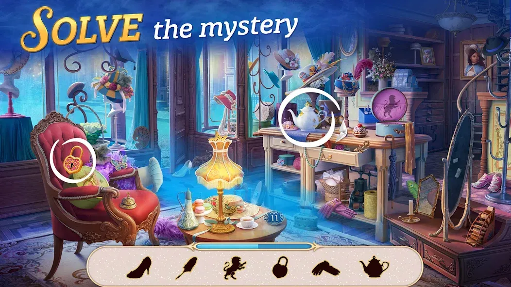 Скачать Seekers Notes: Hidden Objects на телефон — Много денег и кристаллов — скриншот 2