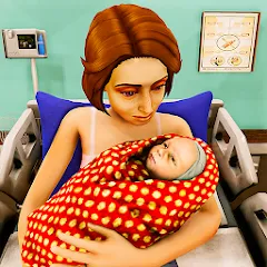 Скачать Virtual Pregnant Mom Baby Care (Мод: Много денег и все открыто) на Андроид