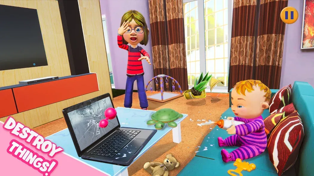 Взлом Virtual Baby Mother Simulator — Много денег — скриншот 4 Взлом Virtual Baby Mother Simulator — Много денег — скриншот 4