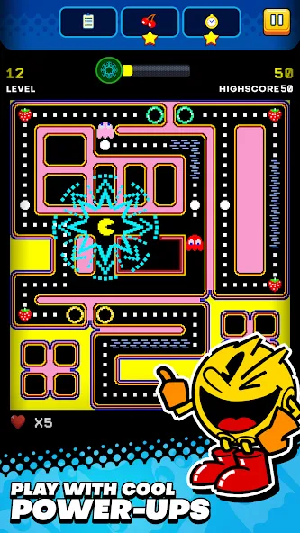 PAC-MAN MOD APK на Android — Бессмертие — скриншот 1