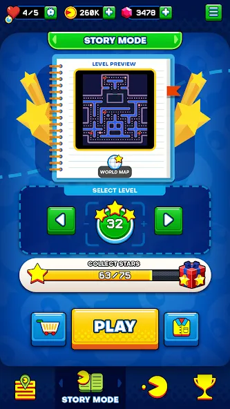 PAC-MAN MOD APK на Android — Бессмертие — скриншот 3