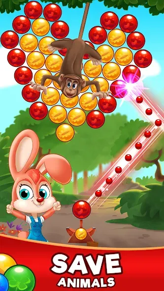 Скачать взлом Bubble Friends Bubble Shooter на Андроид — Много денег — скриншот 2
