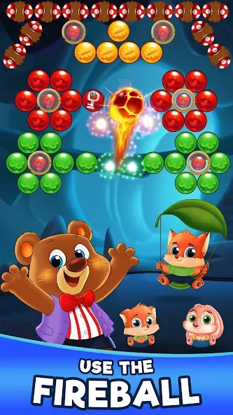 Скачать взлом Bubble Friends Bubble Shooter на Андроид — Много денег — скриншот 3