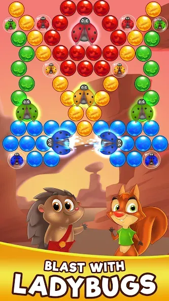 Скачать взлом Bubble Friends Bubble Shooter на Андроид — Много денег — скриншот 4
