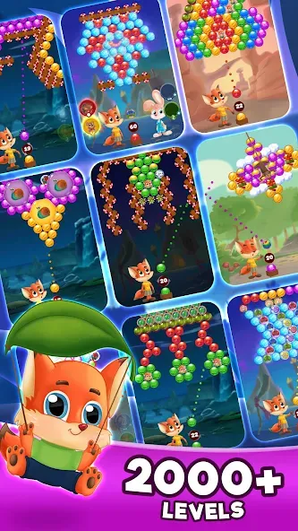 Скачать взлом Bubble Friends Bubble Shooter на Андроид — Много денег — скриншот 5