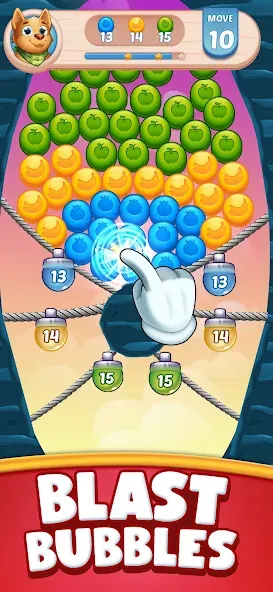 Скачать Farm Blast - Merge & Pop (Мод: Бесконечные деньги) на Андроид — скриншот 2