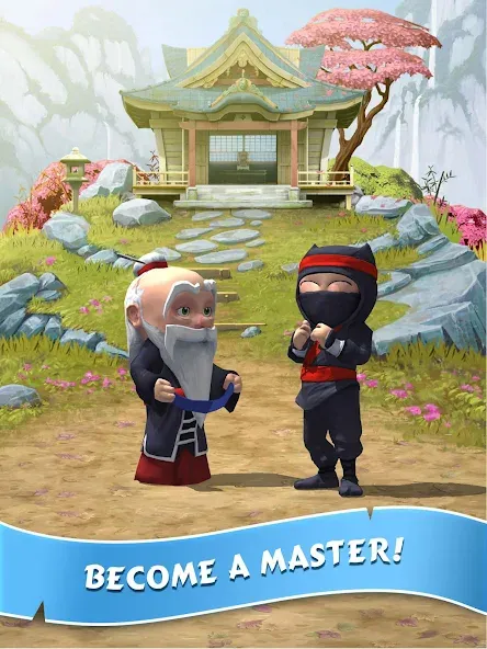 Clumsy Ninja (Мод Много денег и бесконечные кристаллы) — скриншот 4
