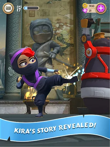 Clumsy Ninja (Мод Много денег и бесконечные кристаллы) — скриншот 5