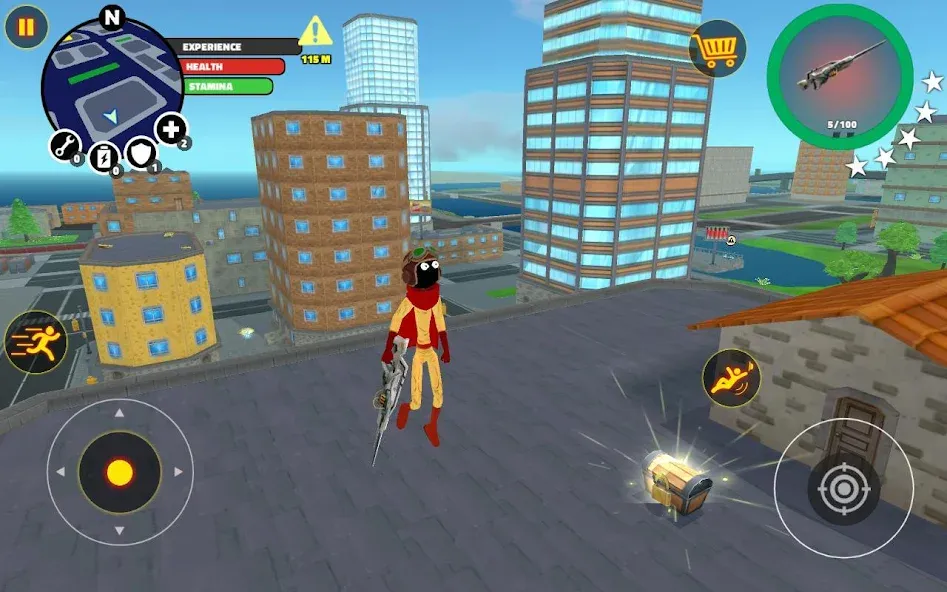 Stick Superhero — Взломанная версия (Много денег и всё разблокировано) — скриншот 1
