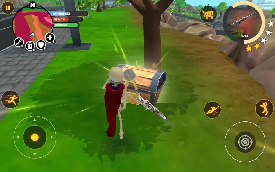 Stick Superhero — Взломанная версия (Много денег и всё разблокировано) — скриншот 4
