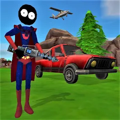 Stick Superhero — Взломанная версия (Много денег и всё разблокировано)