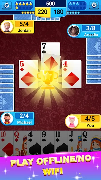 Spades — Мод: Много денег — скриншот 4