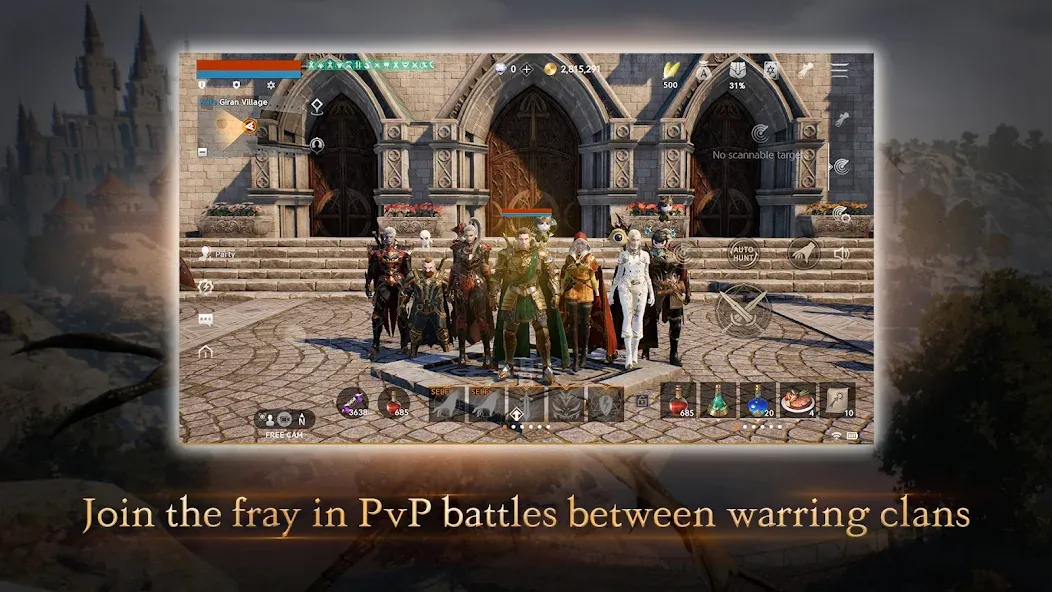Lineage2M MOD APK на Android — Бессмертие и много адены — скриншот 1