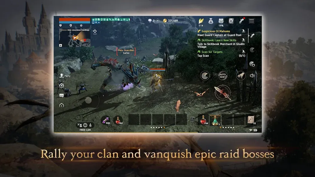 Lineage2M MOD APK на Android — Бессмертие и много адены — скриншот 2