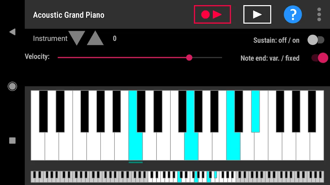 Simple piano with recorder MOD APK — Все разблокировано — скриншот 1