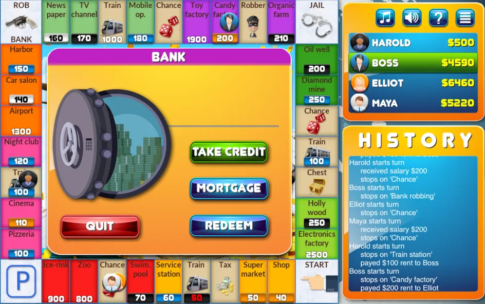 Скачать CrazyPoly - Business Dice Game MOD APK — Много денег — скриншот 3