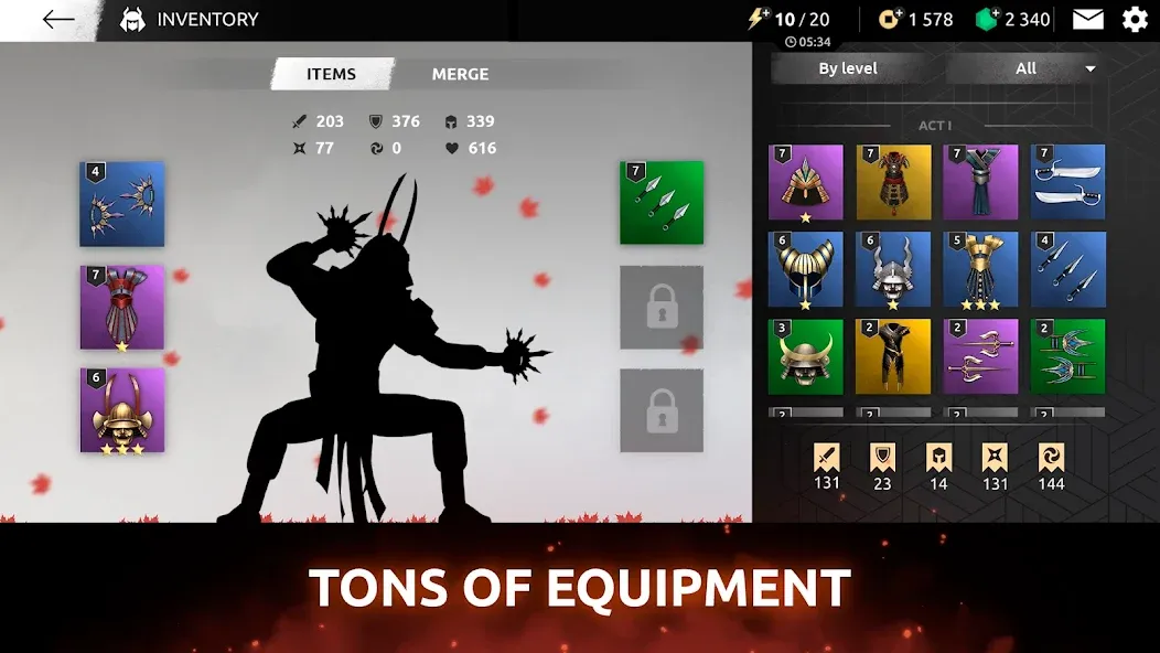 Скачать Shades: Shadow Fight Roguelike MOD APK — Много денег и энергии — скриншот 5