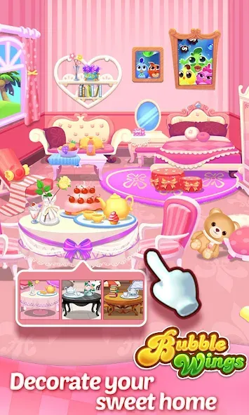 Bubble Wings: bubble shooter MOD — Много денег и бесконечные жизни на Андроид — скриншот 3