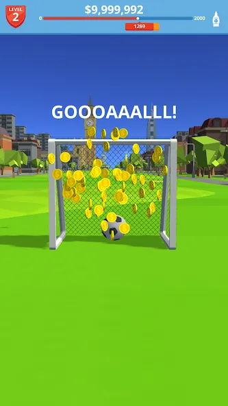 Soccer Kick на Андроид — Много денег — скриншот 2