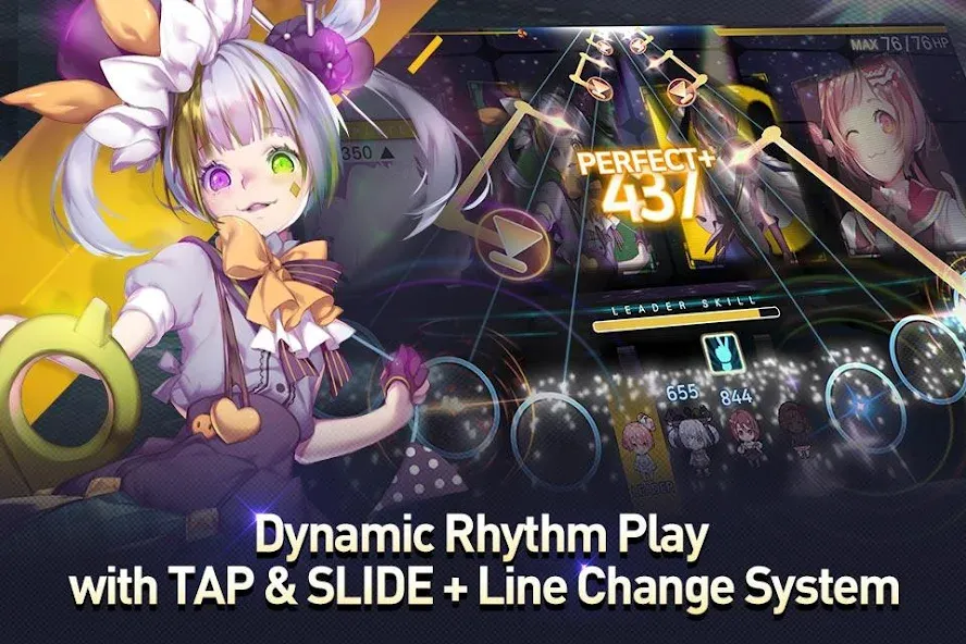 TAPSONIC TOP -Music Grand prix MOD APK на Android — Много денег и алмазов — скриншот 1