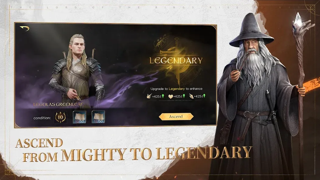 The Lord of the Rings: War MOD APK на Android — Бесконечные ресурсы и Золото — скриншот 3