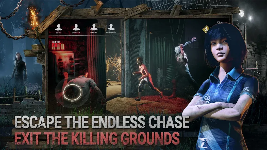 Dead by Daylight Mobile MOD APK — Бессмертие и всё открыто — скриншот 5
