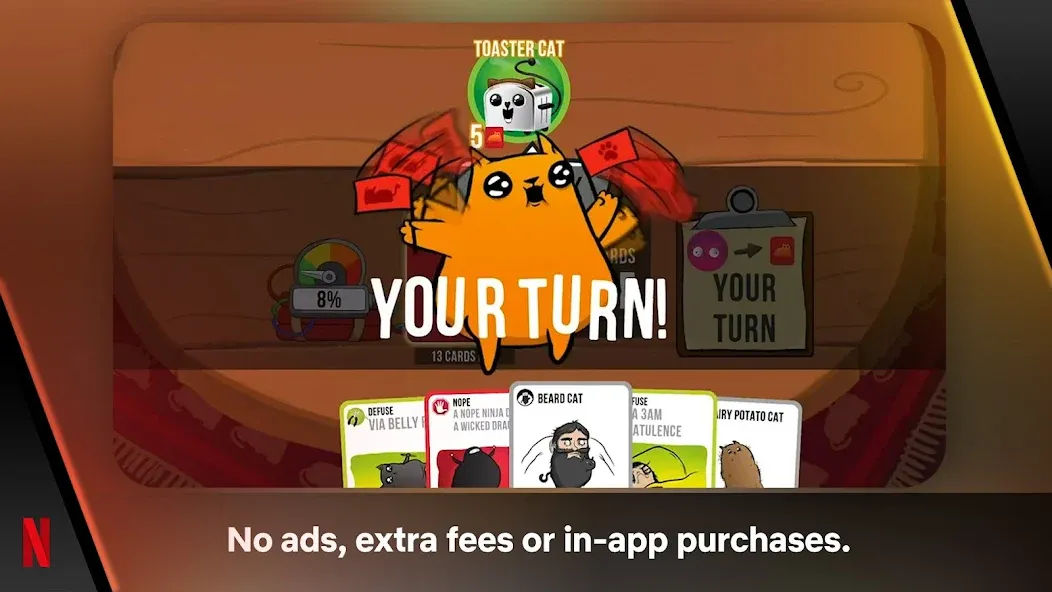 Скачать Exploding Kittens - The Game на телефон — Все пачки карт разблокированы — скриншот 1 Скачать Exploding Kittens - The Game на телефон — Все пачки карт разблокированы — скриншот 1