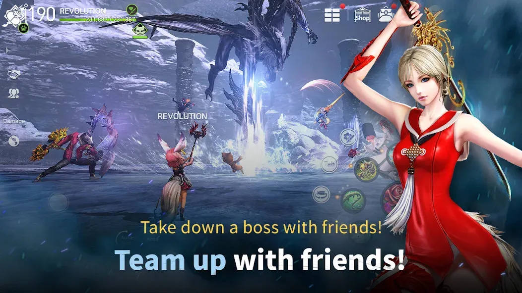 Blade&Soul Revolution на Андроид — Мод Много денег — скриншот 3