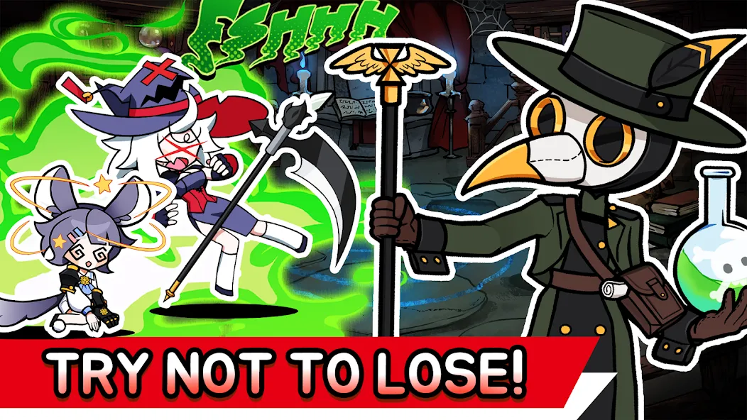 Witch and Council : Idle RPG MOD APK на Android — Бессмертие и высокий урон — скриншот 2