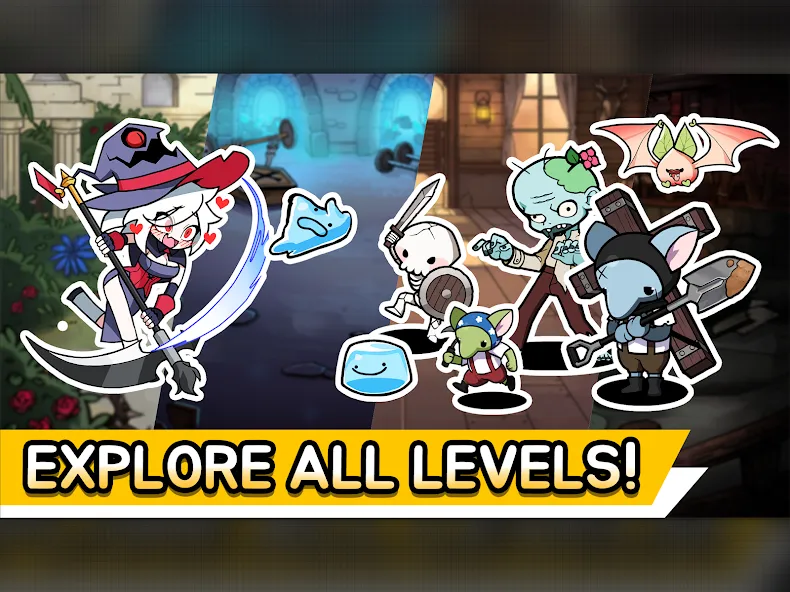 Witch and Council : Idle RPG MOD APK на Android — Бессмертие и высокий урон — скриншот 5