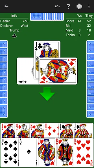 Pinochle - Expert AI MOD APK — Все подсказки открыты — скриншот 1