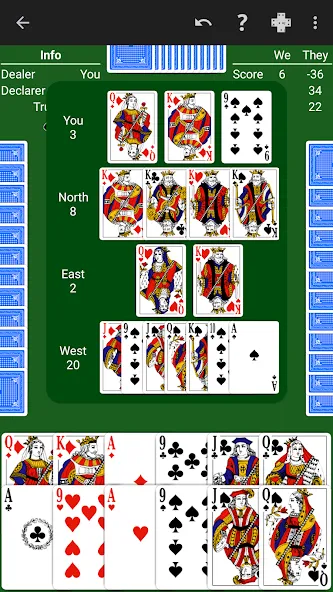 Pinochle - Expert AI MOD APK — Все подсказки открыты — скриншот 2