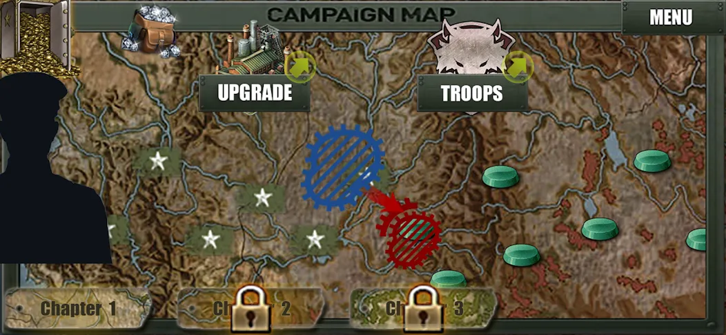 Скачать Warfare War Troops (Мод: Много денег) на Андроид — скриншот 1