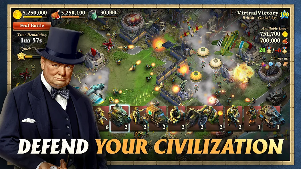 Взломанная DomiNations Asia на Андроид — Много денег — скриншот 2