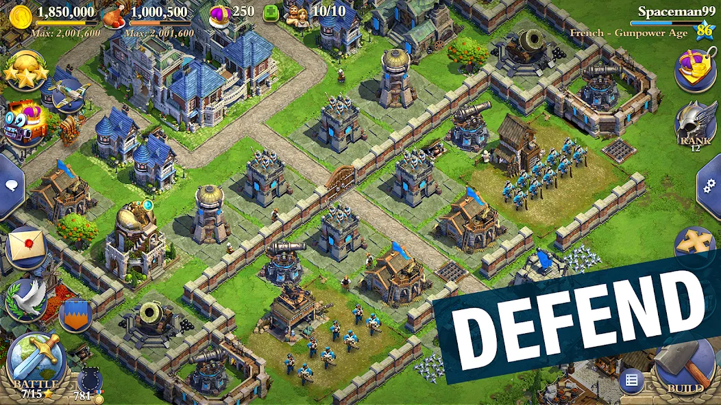 Скачать DomiNations — Модификация Много денег и бесконечные кроны — скриншот 2