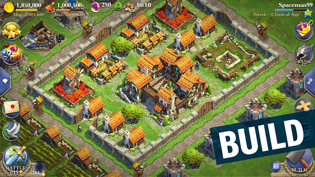Скачать DomiNations — Модификация Много денег и бесконечные кроны — скриншот 4