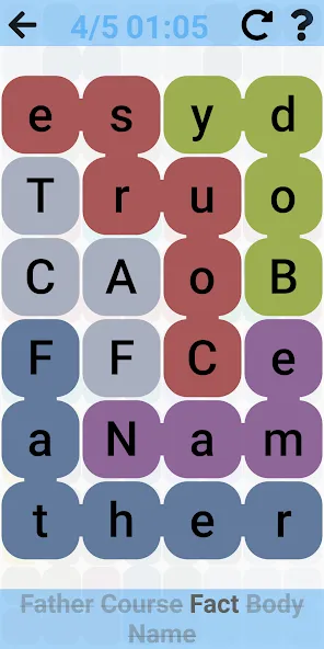 Скачать Word Quest: Puzzle Search (Мод: Много денег и подсказок) на Андроид — скриншот 1