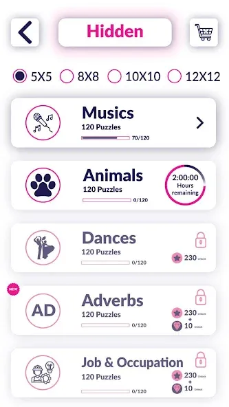 Скачать взлом Word Search Puzzle на Андроид — Все подсказки открыты — скриншот 4 Скачать взлом Word Search Puzzle на Андроид — Все подсказки открыты — скриншот 4