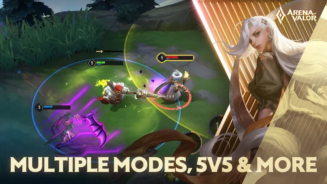 Взлом Arena of Valor — Много денег и кристаллов — скриншот 5
