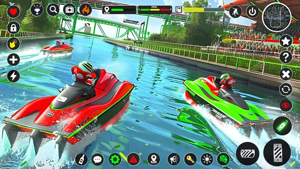 Jetski Boat Racing: Boat Games на Андроид — Мод Много денег — скриншот 4 Jetski Boat Racing: Boat Games на Андроид — Мод Много денег — скриншот 4