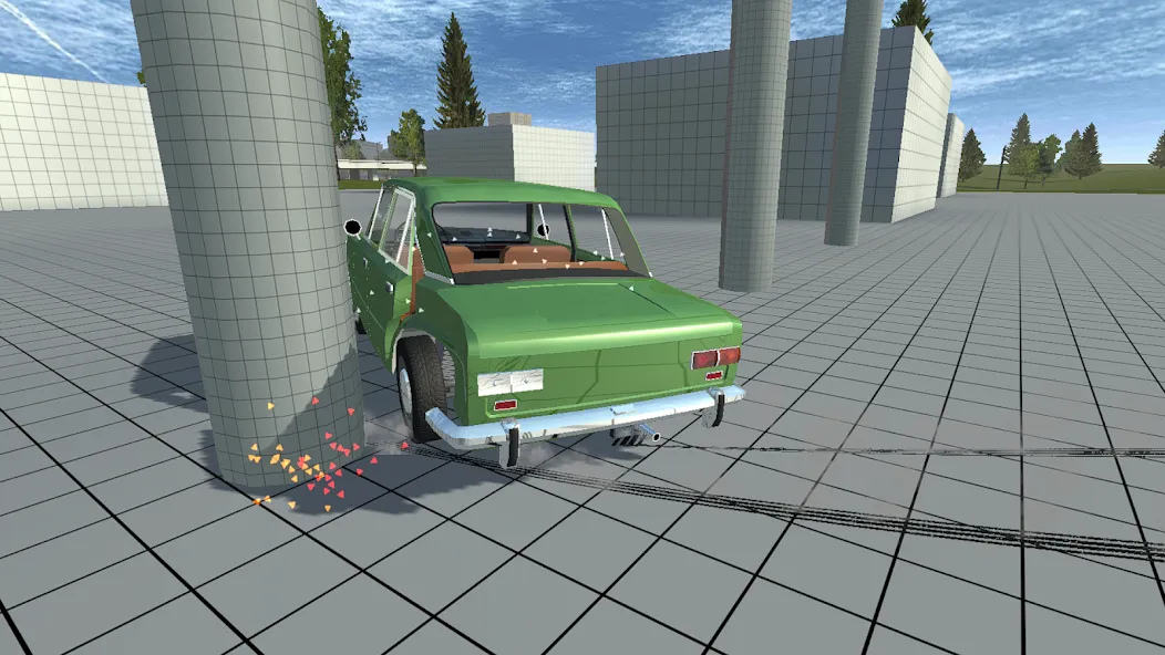 Simple Car Crash Physics Sim — Взломанная версия (Много денег) — скриншот 1 Simple Car Crash Physics Sim — Взломанная версия (Много денег) — скриншот 1