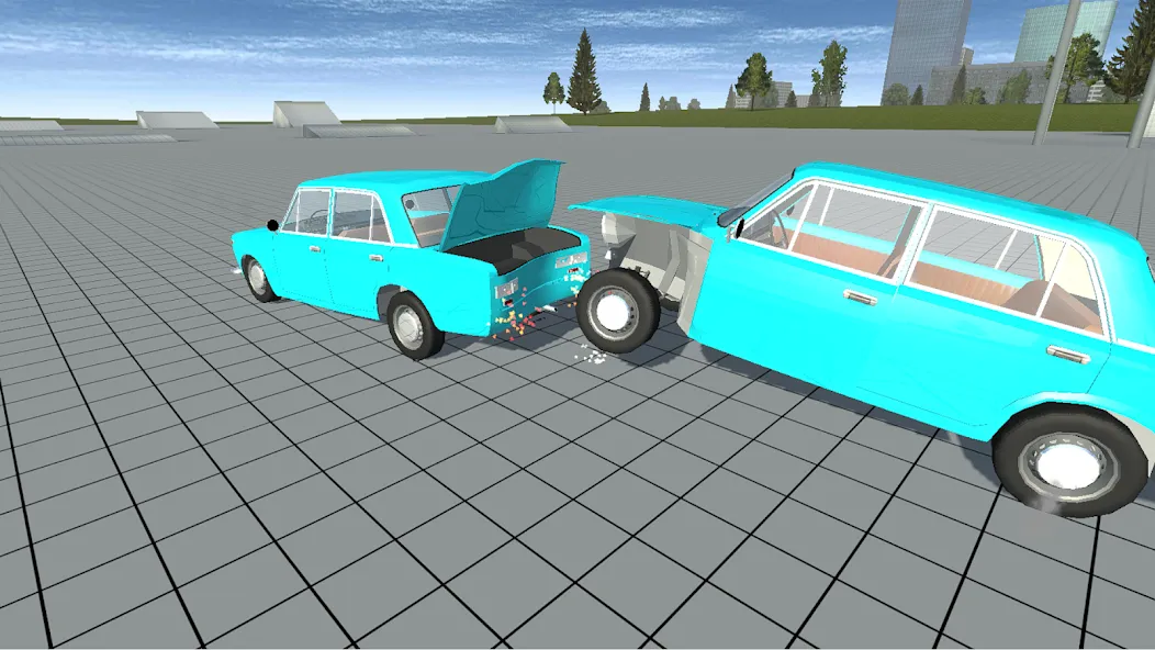 Simple Car Crash Physics Sim — Взломанная версия (Много денег) — скриншот 4 Simple Car Crash Physics Sim — Взломанная версия (Много денег) — скриншот 4
