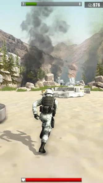 Скачать Infantry Attack: War 3D FPS MOD APK — Много денег и патронов — скриншот 1