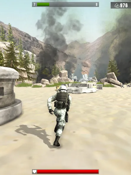 Скачать Infantry Attack: War 3D FPS MOD APK — Много денег и патронов — скриншот 4
