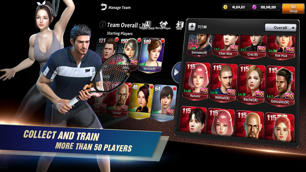 Ultimate Tennis: 3D online spo MOD — Много денег на Андроид — скриншот 4 Ultimate Tennis: 3D online spo MOD — Много денег на Андроид — скриншот 4