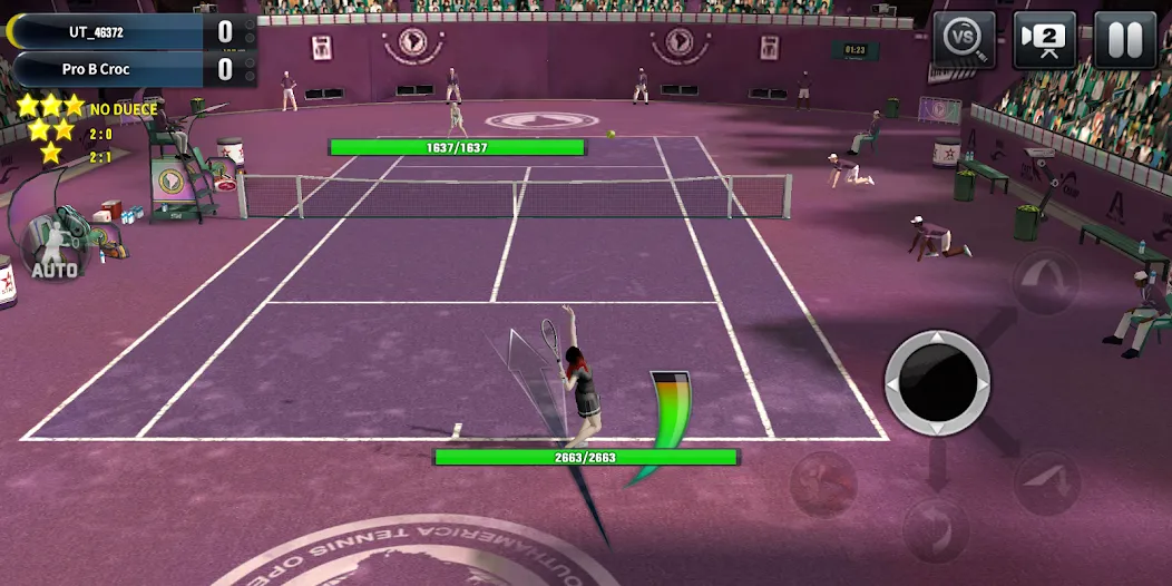 Ultimate Tennis: 3D online spo MOD — Много денег на Андроид — скриншот 5