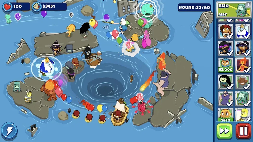 Bloons Adventure Time TD на Андроид — Много денег — скриншот 2 Bloons Adventure Time TD на Андроид — Много денег — скриншот 2